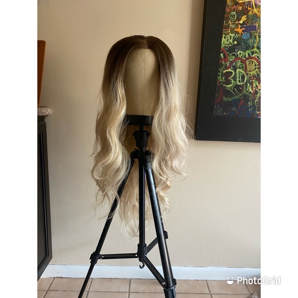 Jayme’s Other - Synthetic 13x4 Free Part Lace Front Wig Ombre Blonde 26in